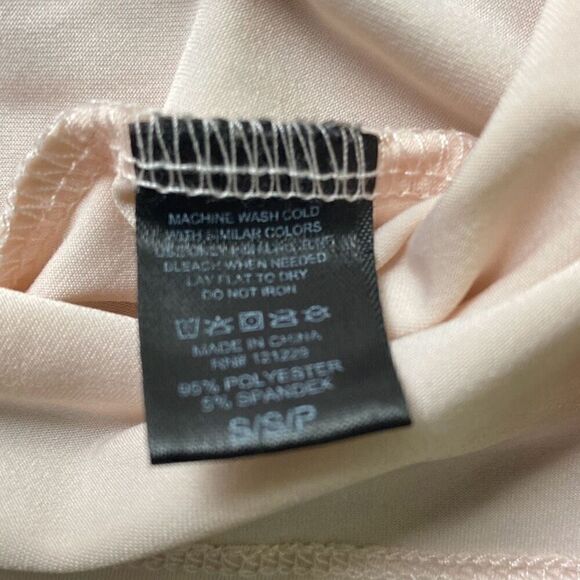 Laundry Shelli Segal pink ruffle strap tank top shirt Sz S - Picture 10 of 10